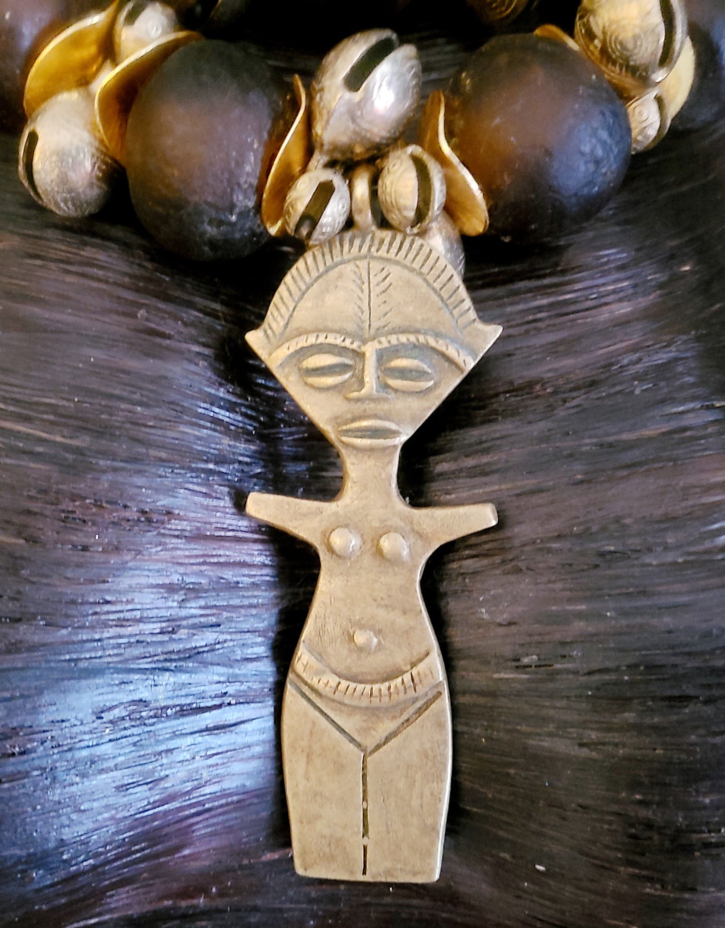 African Tibetan Glass & Metal Oversized Beaded Statememt Luxury Neckla
