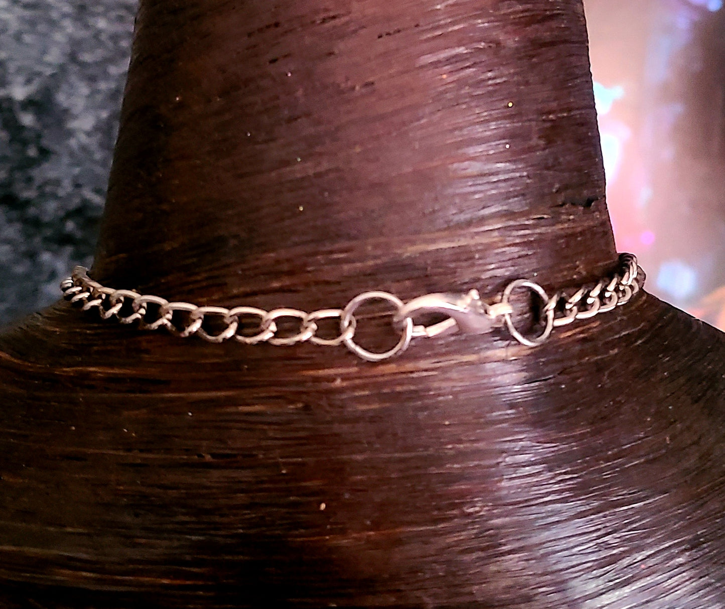 Sculpted Fluorite Octahedron Statement Gemstone Pendant Purple Cryst