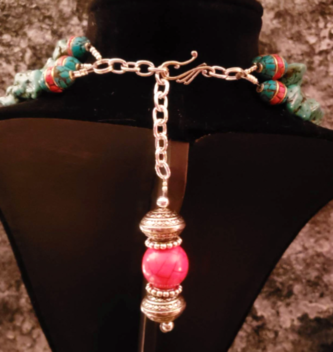 Inlaid Ganesh Elephant God Tribal Chest Piece - Artisan Men's Jewelry