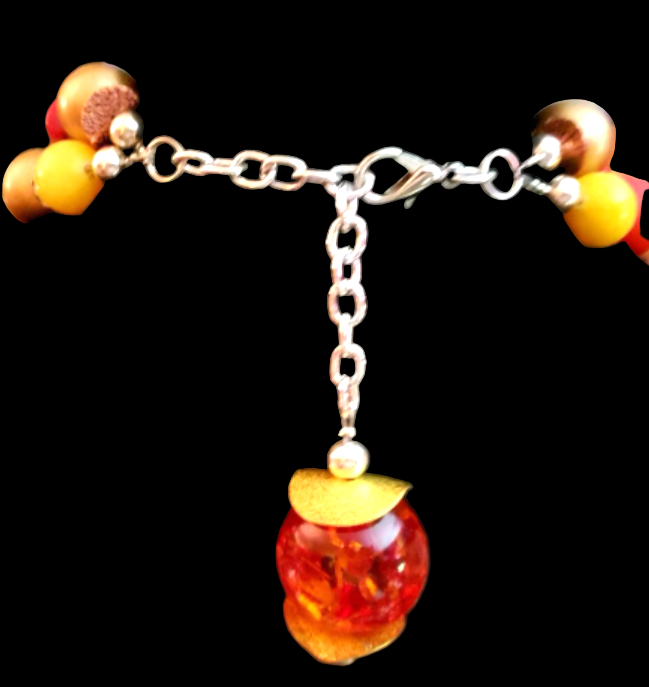 Tribal Oversized Beaded Luxury Statement Necklace with Buddhas