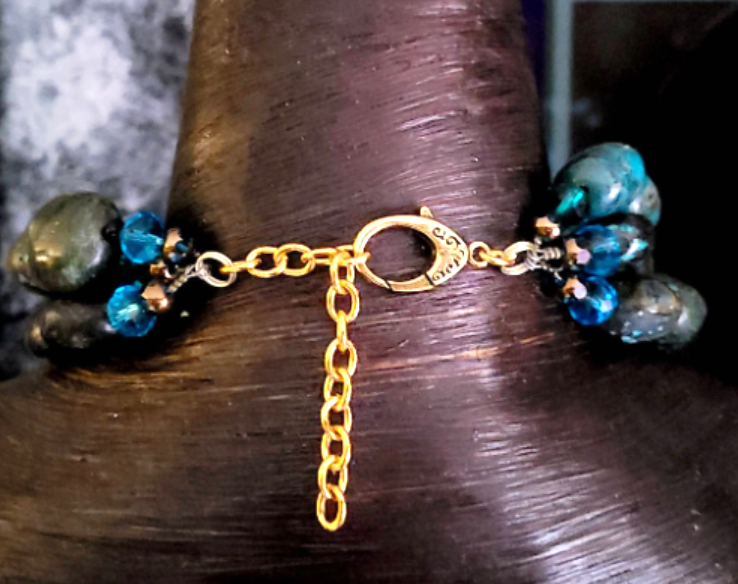 Hubei Turquoise Boulder - Western Butterfly Necklace