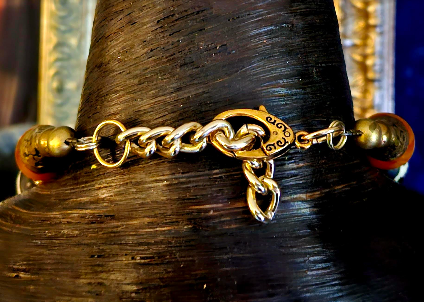 Bold Tribal Necklace with Brass Bells – “The Golden Oracle”