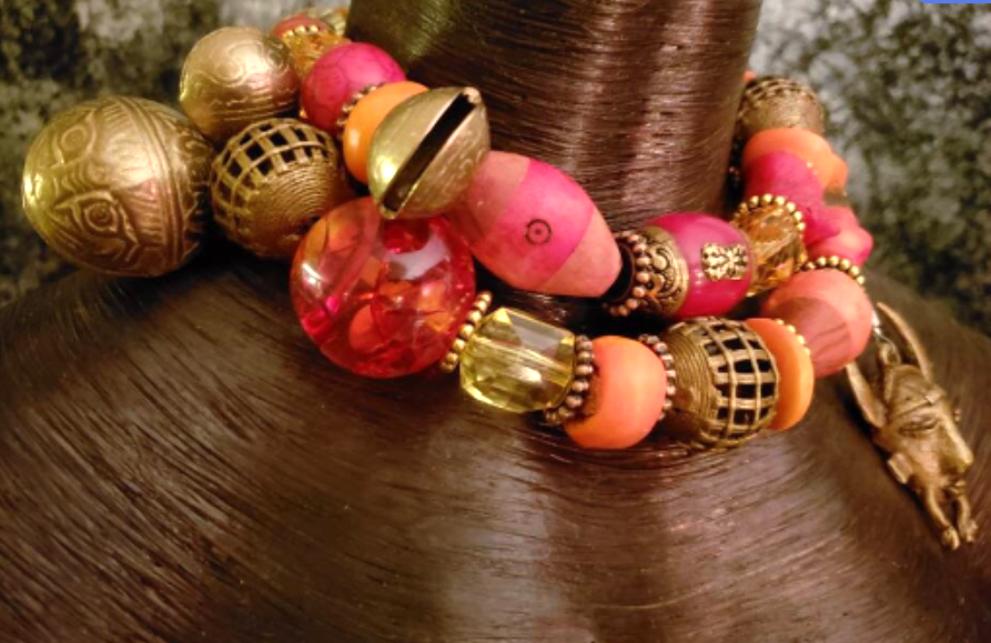 African Ashanti Luxury Tribal Beaded Multi Strand Necklace - Rich Posh