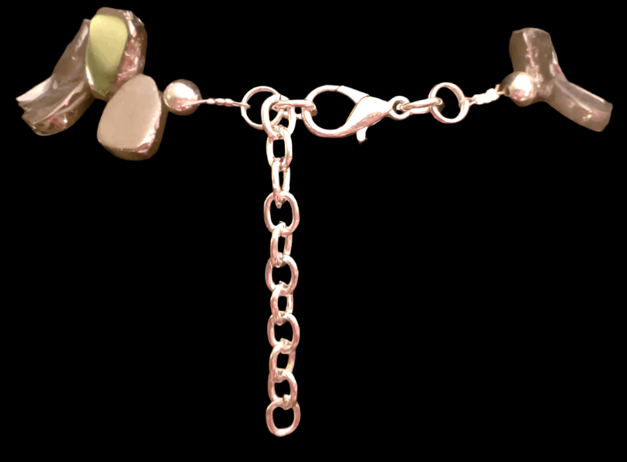 Chest Piece Avant Garde Fossil Orthoceras Ammonite, Pendant Prehistoric Fossil Brown Black Silver, Talisman Mens Exotic