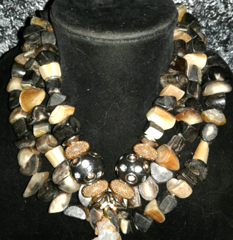 Gemstone Pendant Geode Coral Fossilized Botryoidal, Chest Piece Gemsto
