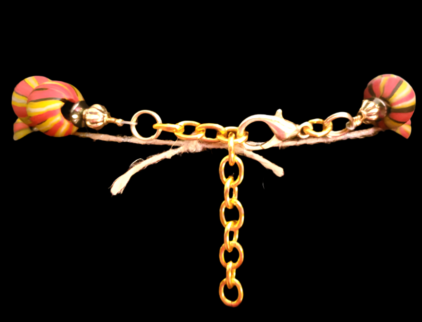 Tibetan Tribal Beaded Necklace Set - Exotic Unisex Statement Bib