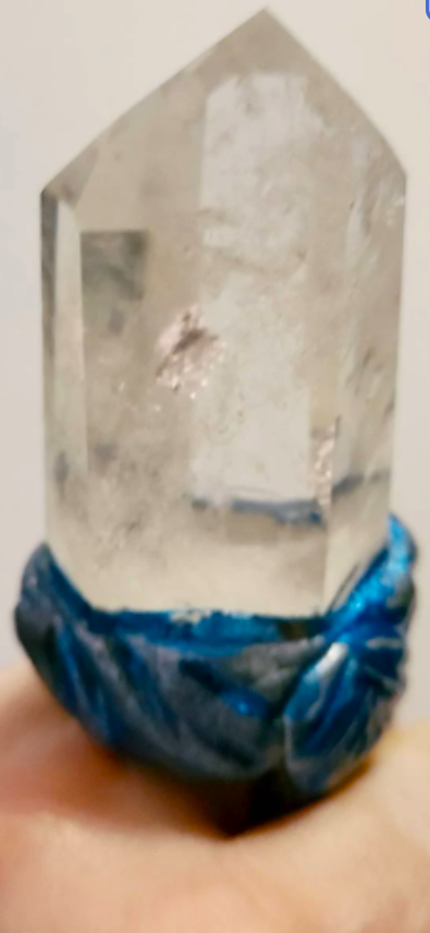 Statement Ring Sculpted Phantom Quartz Point, Finger Candy Avant Ga