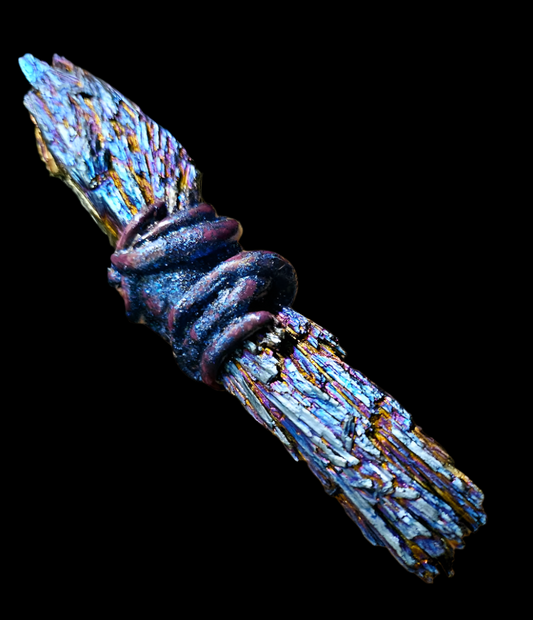 Rainbow Kyanite Cuff & Adjustable Ring Set - Editorial Photo Shoot