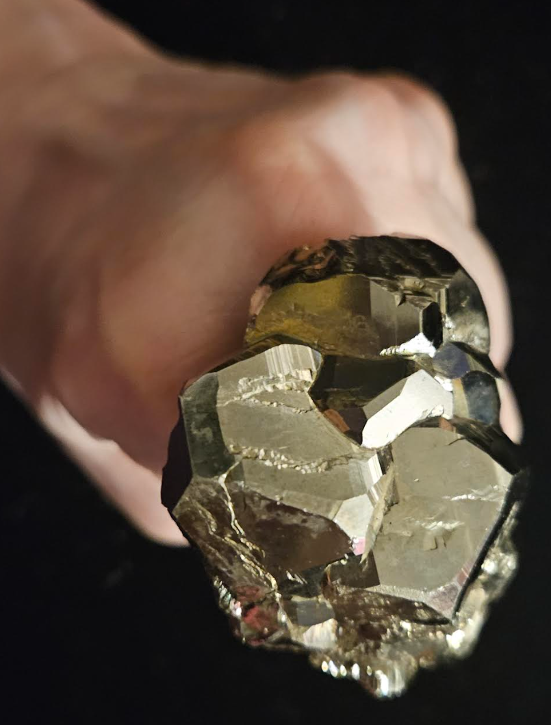 Rough Pyrite Unisex Statement Cuff & Adjustable Ring - Fools Gold