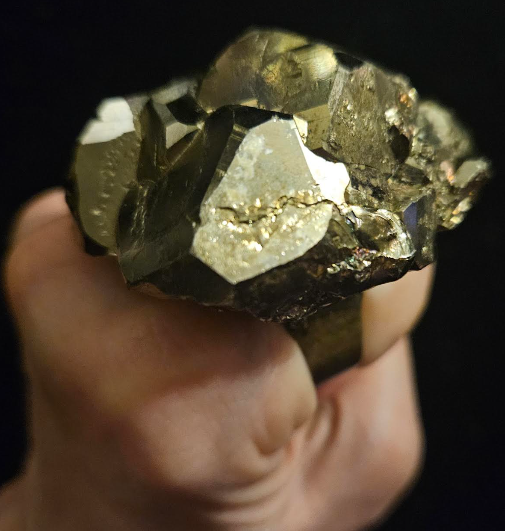 Rough Pyrite Unisex Statement Cuff & Adjustable Ring - Fools Gold