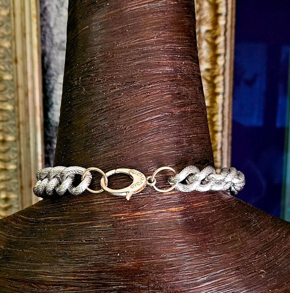 Rough Amethyst Sculpted Gemstone Pendant with Rhinestone Orchid, Purpl