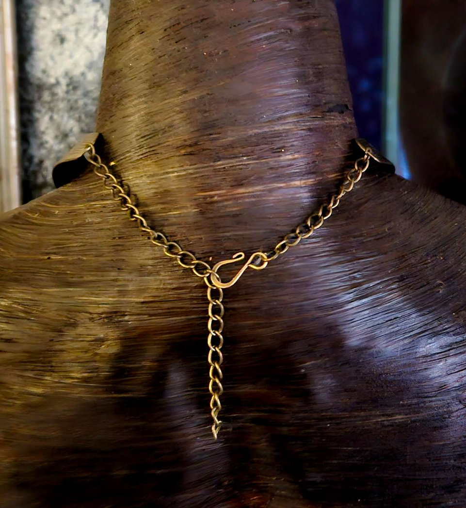 Ornate Beaded Unisex Torc - Purple & Silver Waterfall Necklace