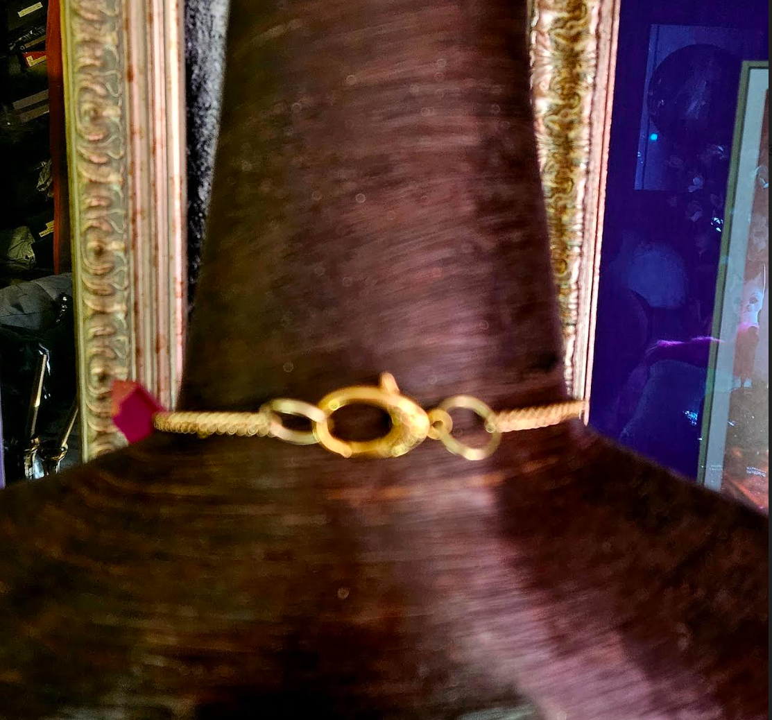 Gemmy Rough Pink Aura Quartz Sculpted Gemstone Pendant with Citrine Rh