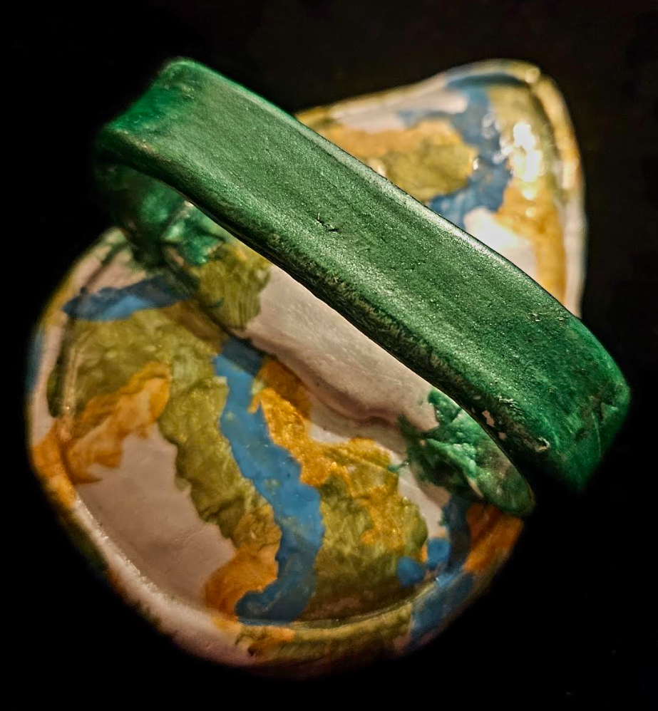 Huge Druzy Teardrop Agate 2 - 3 Finger Statement Ring