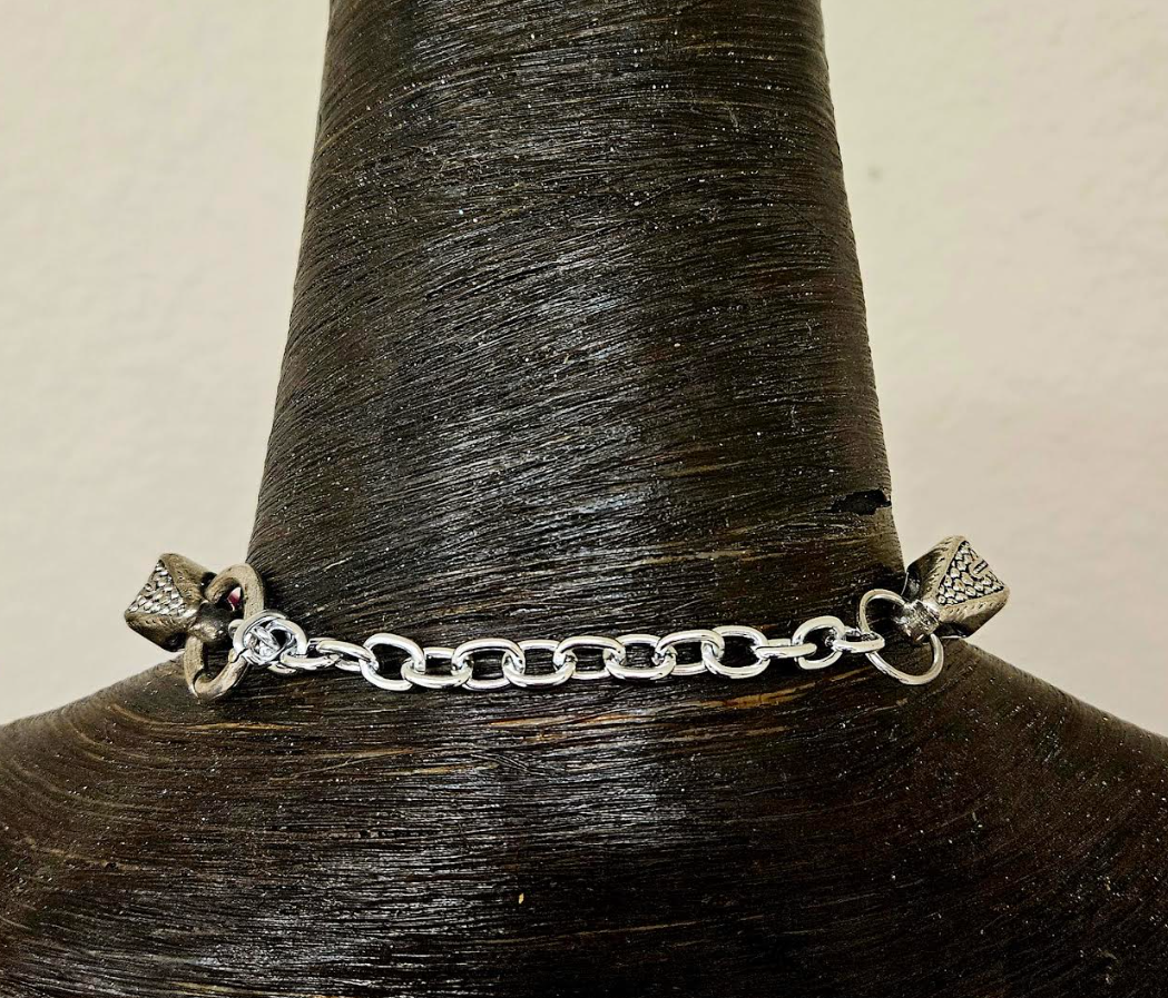 Pink Purple Blue Record Keeper Quartz Sculpted Gemstone Pendant With S