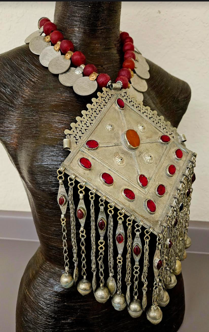 Rare Exotic Tribal Breastplate Statement Pendant - Showstopper Piece