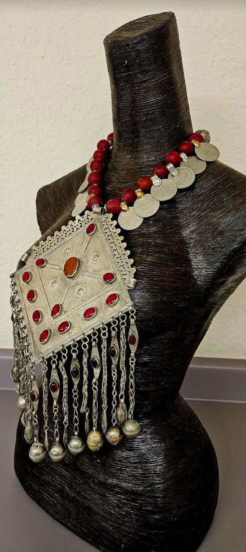 Rare Exotic Tribal Breastplate Statement Pendant - Showstopper Piece