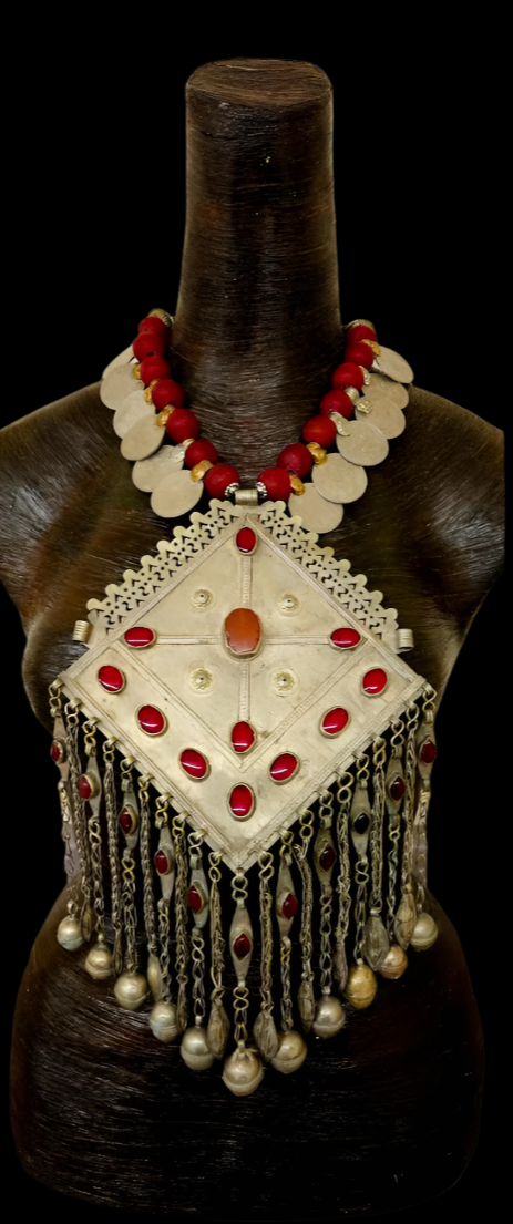 Rare Exotic Tribal Breastplate Statement Pendant - Showstopper Piece