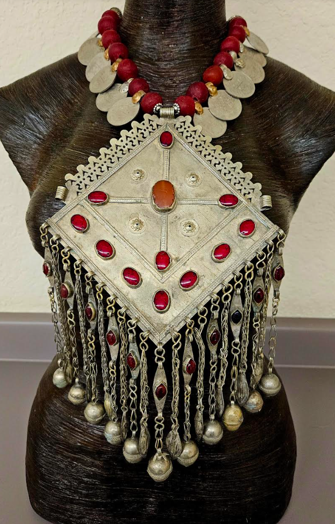 Rare Exotic Tribal Breastplate Statement Pendant - Showstopper Piece