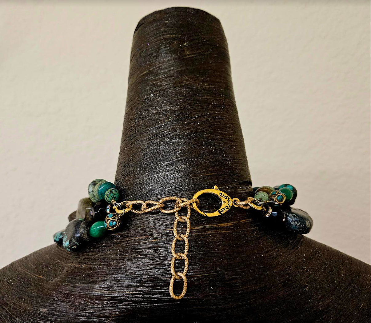 Multi Strand Hubei Turquoise Statement Luxury Necklace - Cowgirl Couture