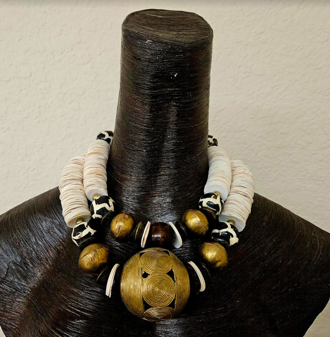 Sophisticated Artisan Tribal Understated Necklace Set - Summer Couture