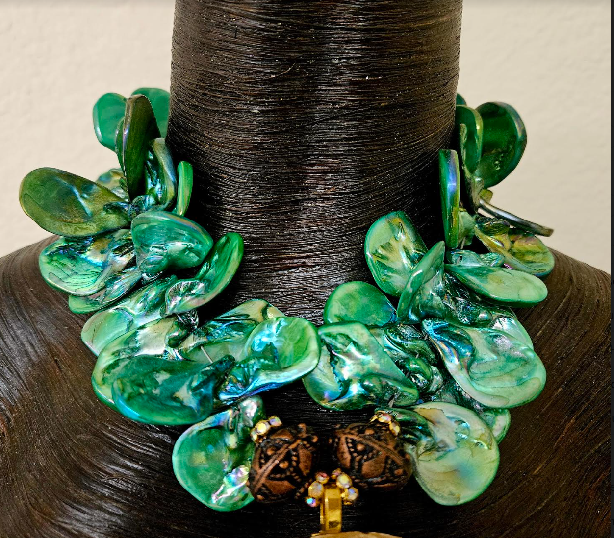Ammonite Fossil & Druzy Agate Chest Piece - Style for the Connoisseur