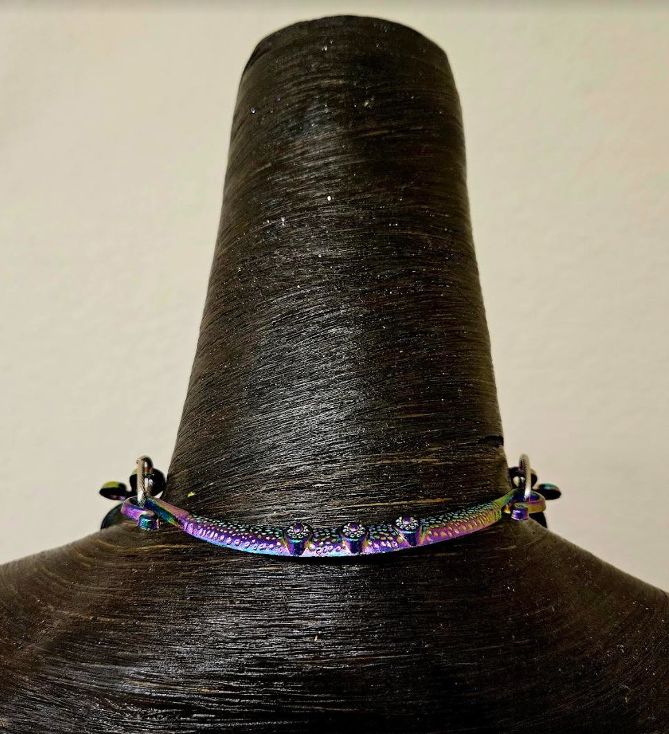 Miao Peacock Torc Beaded Waterfall Luxury Necklace - Beverly Hills