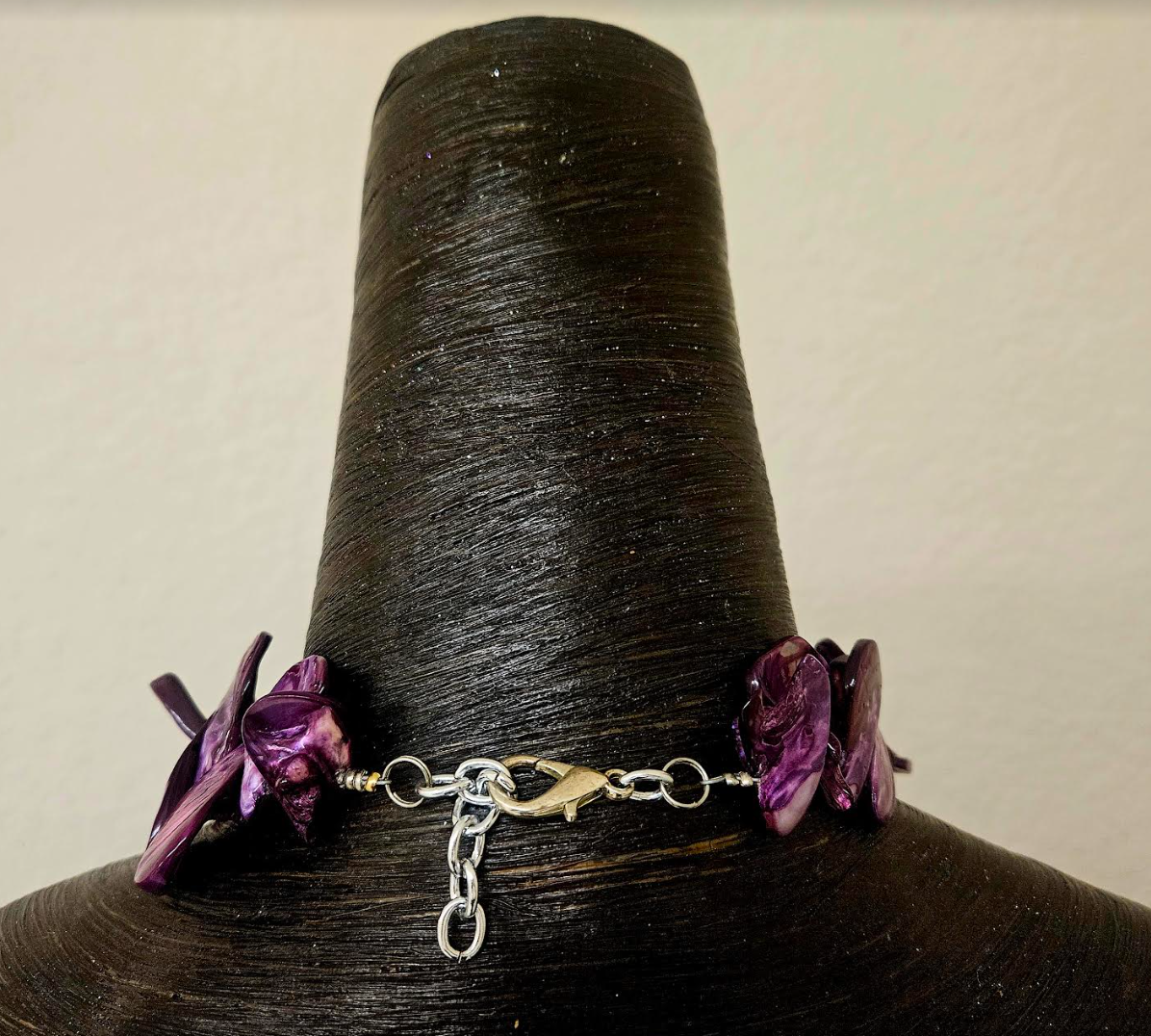 Upcycled Art Nouveau Goddess Brass Gemstone Pendant with Beaded Dangle