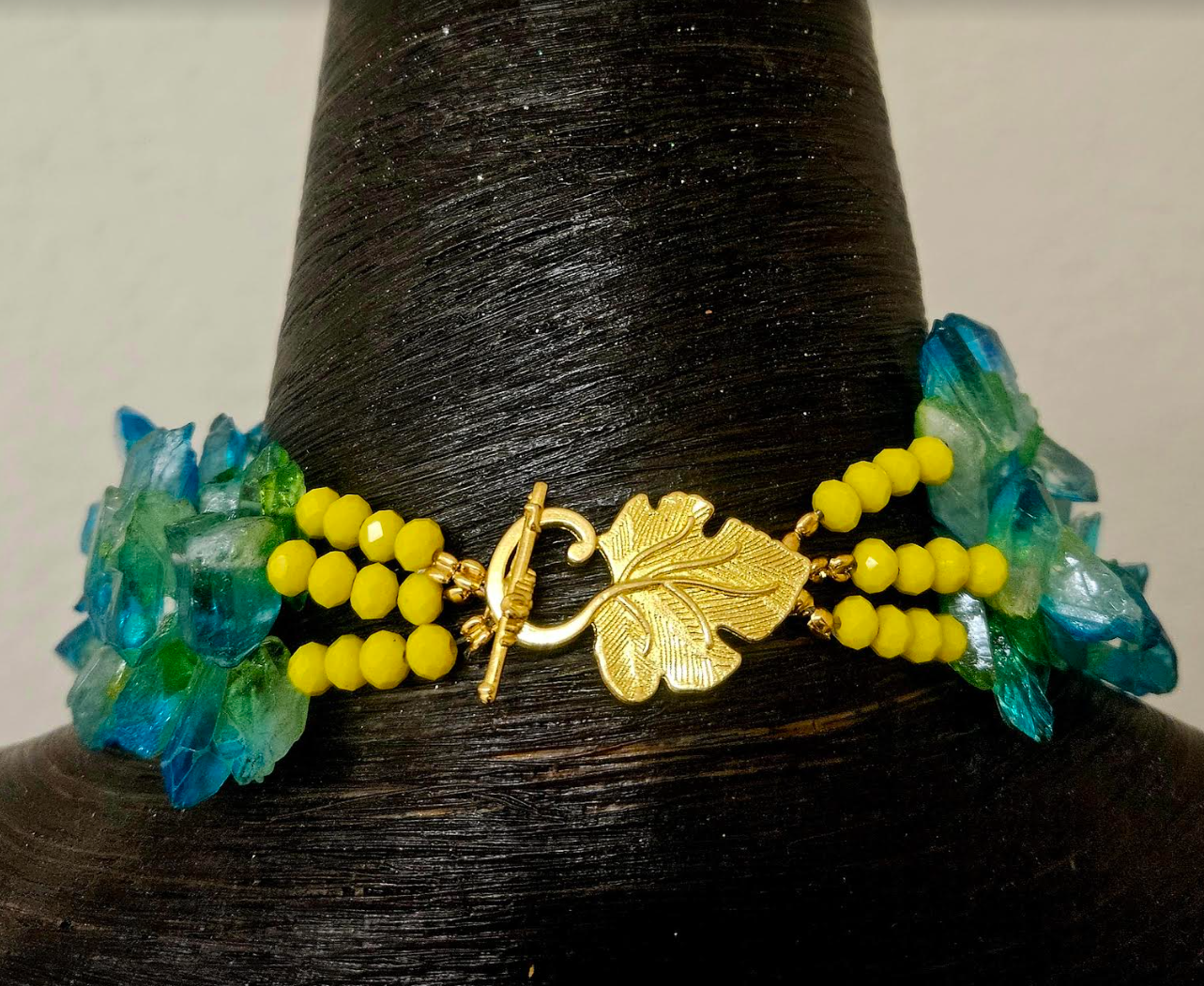 Branch Quartz & Citrine Crystal - Tropical Neck Candy