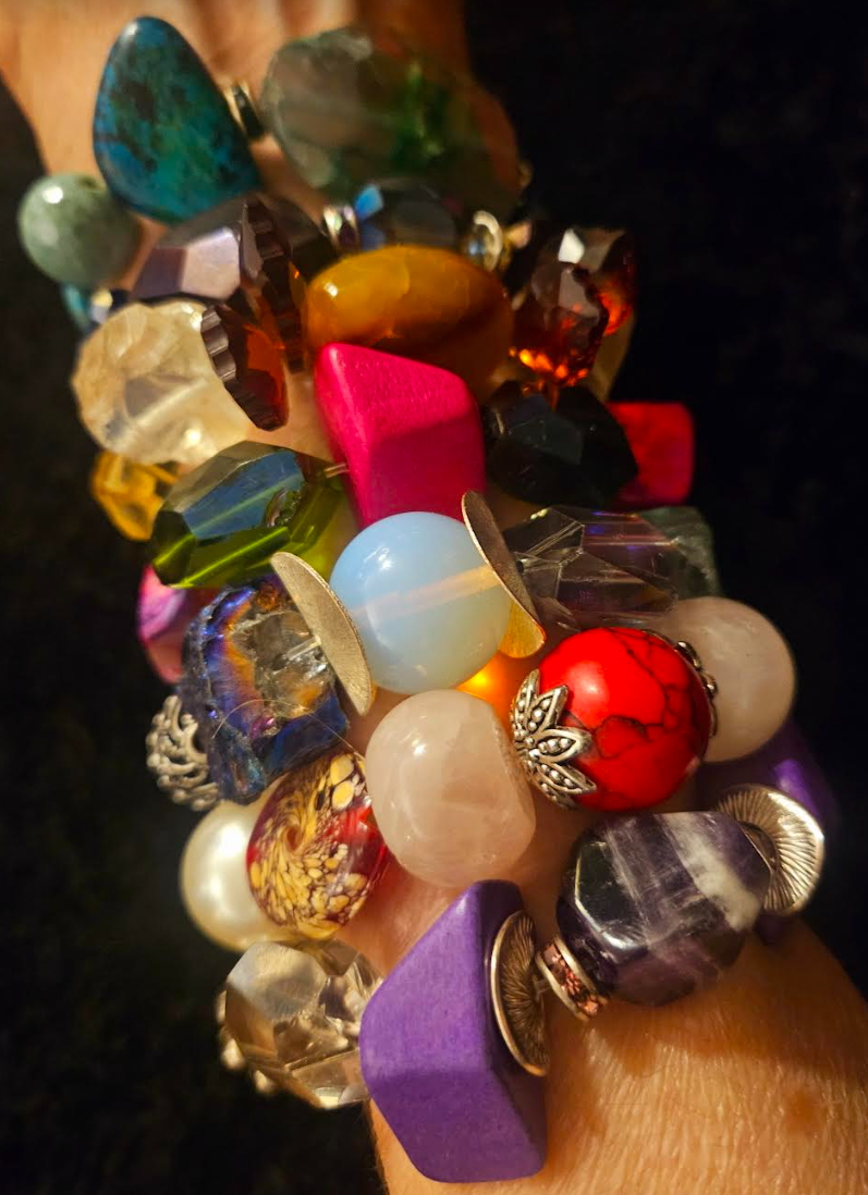 Stackable Beaded Stretch Couture Bracelets Iris Apfel Wrist Candy In