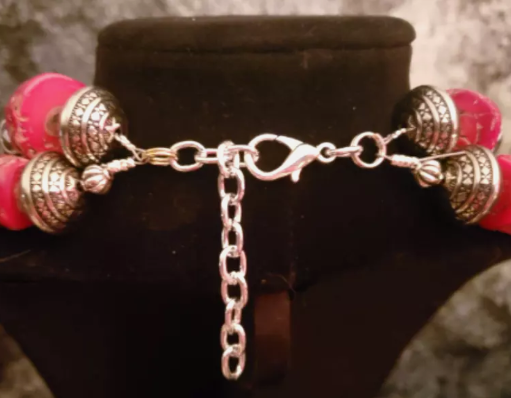 Mixed Media Bold Chunky & Colorful Ethnic Statement Necklace - Unisex