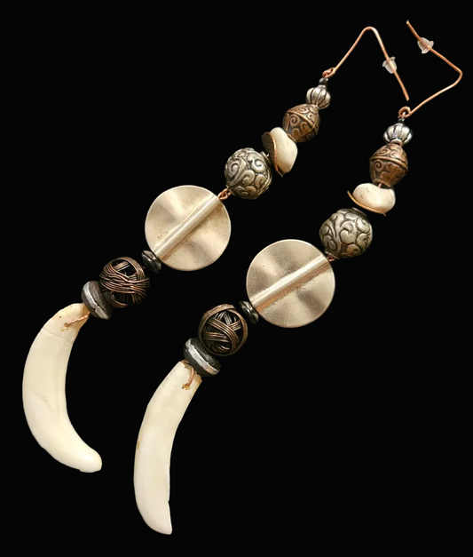 Wild & Exotic Tusk African Shoulder Dusters - Exotic Jewelry