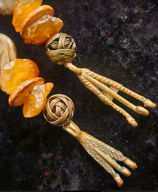 African Inspired Mixed Media Autumn Tribal Shoulder Dusters Haute