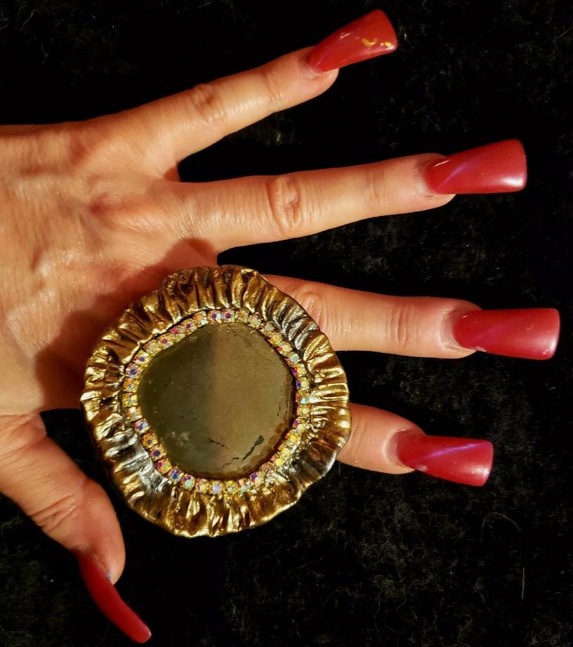 Apache Gold Oversized Sculpted Ruffle Statement Ring - Fools's Gold