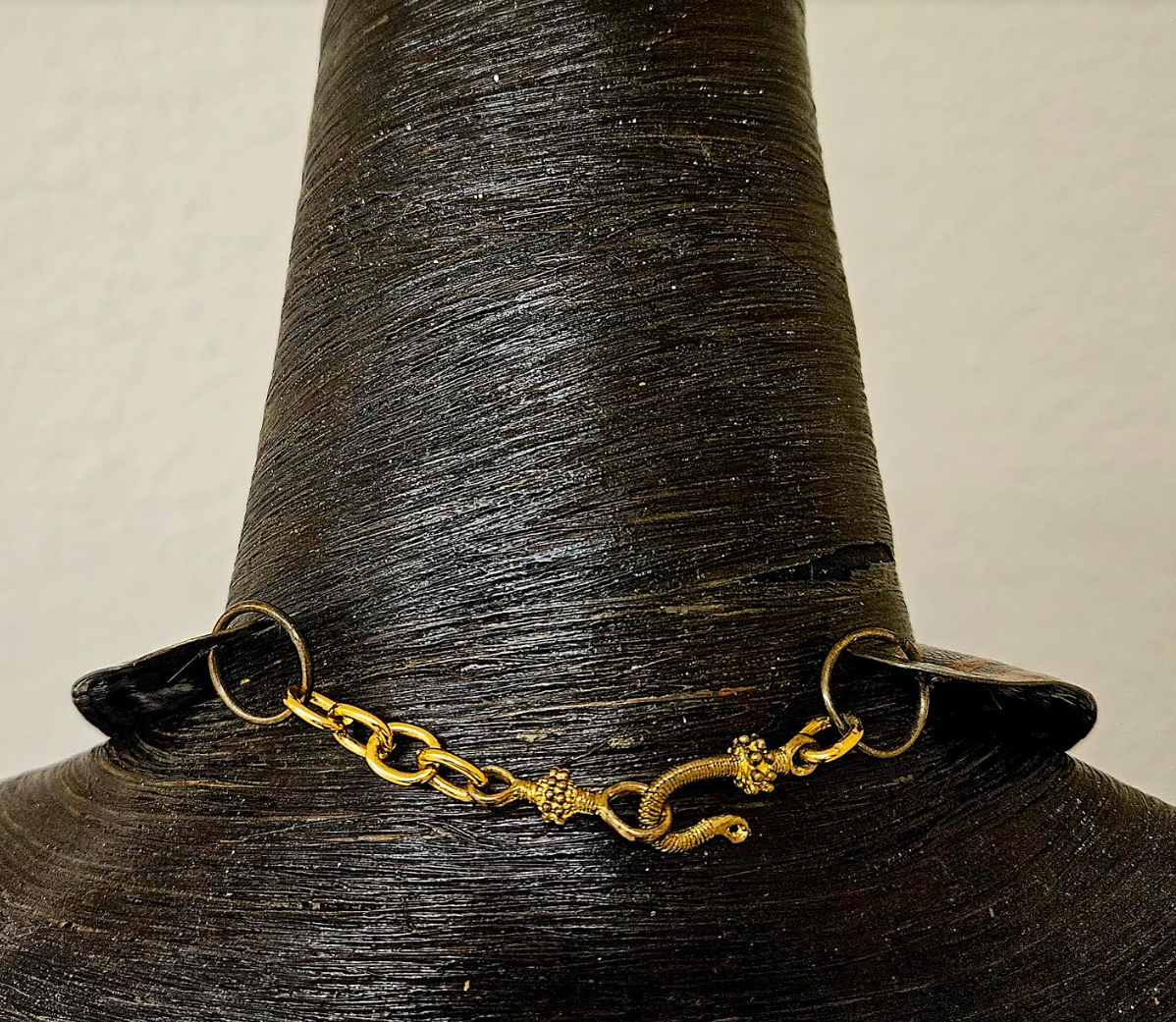 Beaded Waterfall Copper Torc Chest Piece - Celebrity Stylist