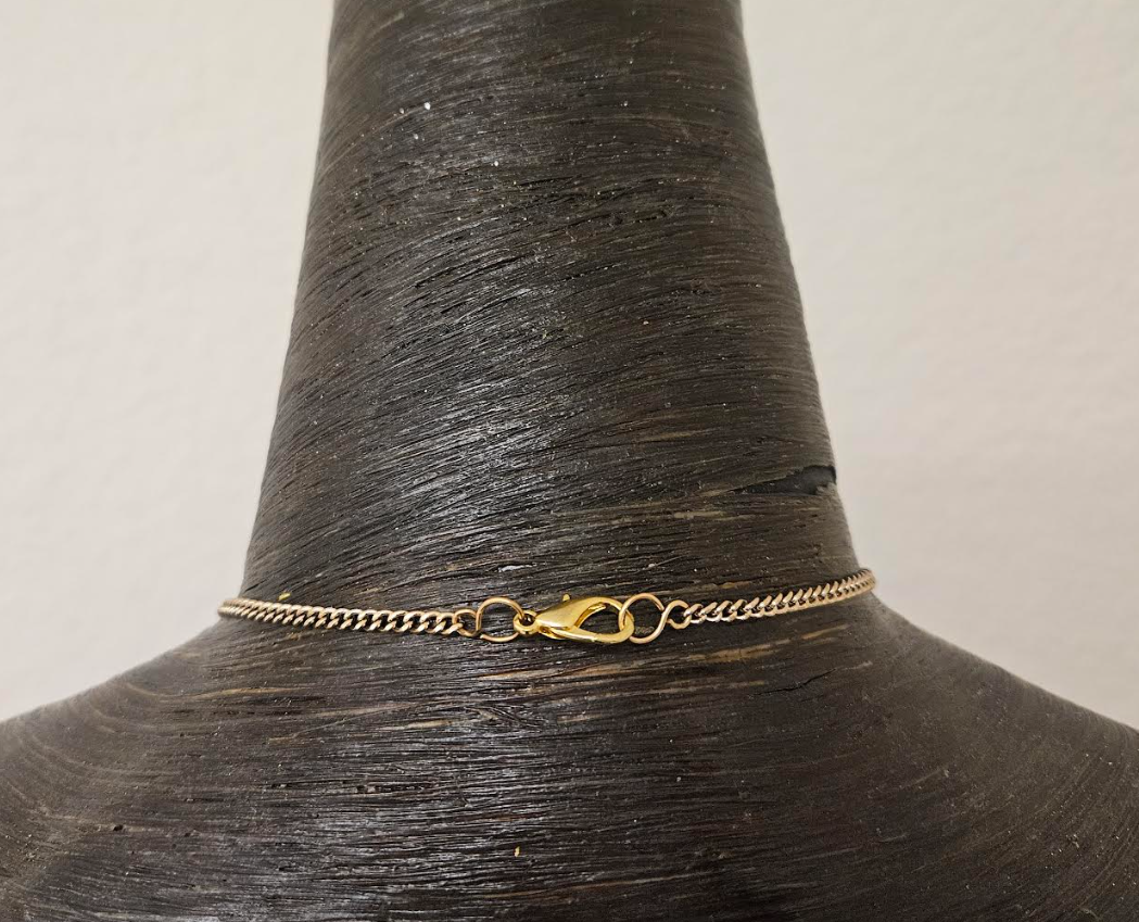 Crackle Quartz Sculpted Gemstone Pendant for Petite Women Polished &