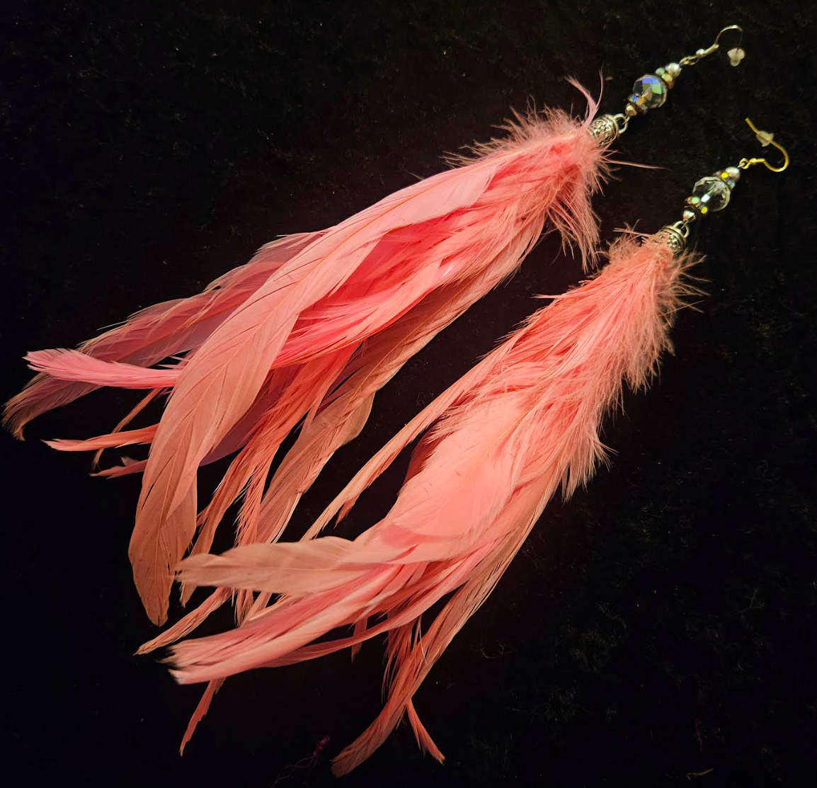 Hot Pink Rooster Feather Shoulder Dusters Feminine & Sexy Long Pi