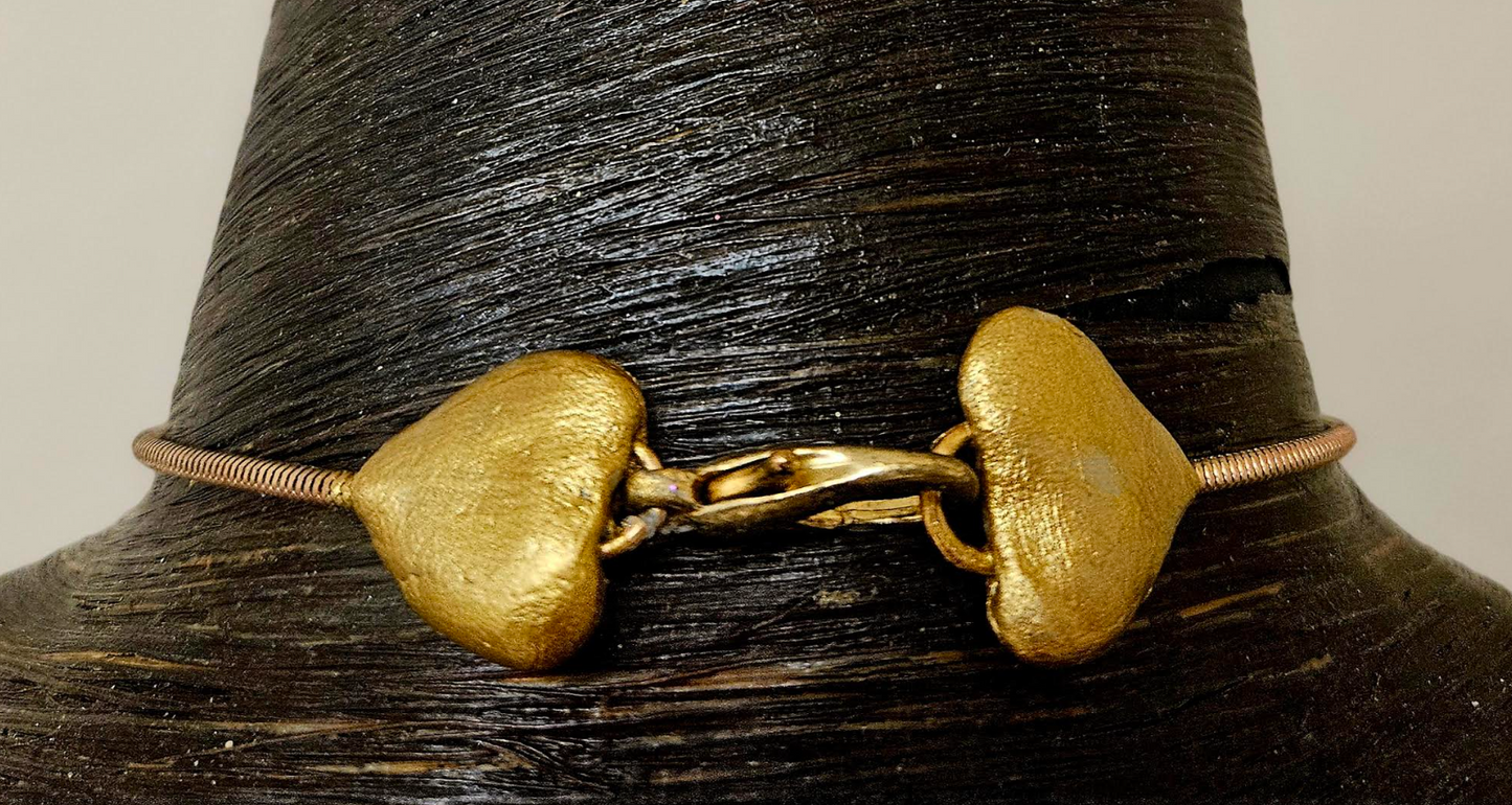 Rare Bumble Bee Jasper Pyramid Artisan Chest Piece - Sexy