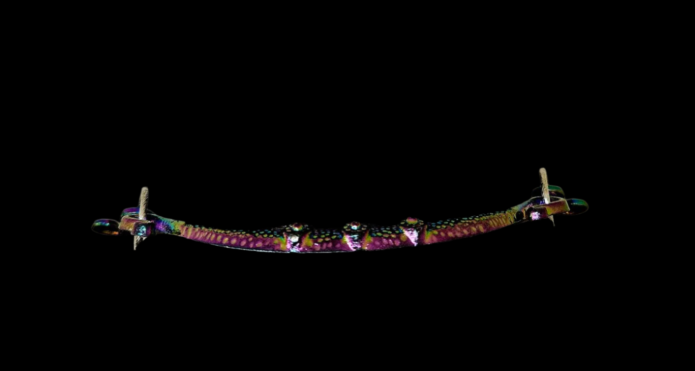 Red & Green Sediment Slab Waterfall Necklace - A-List Met Gala Events