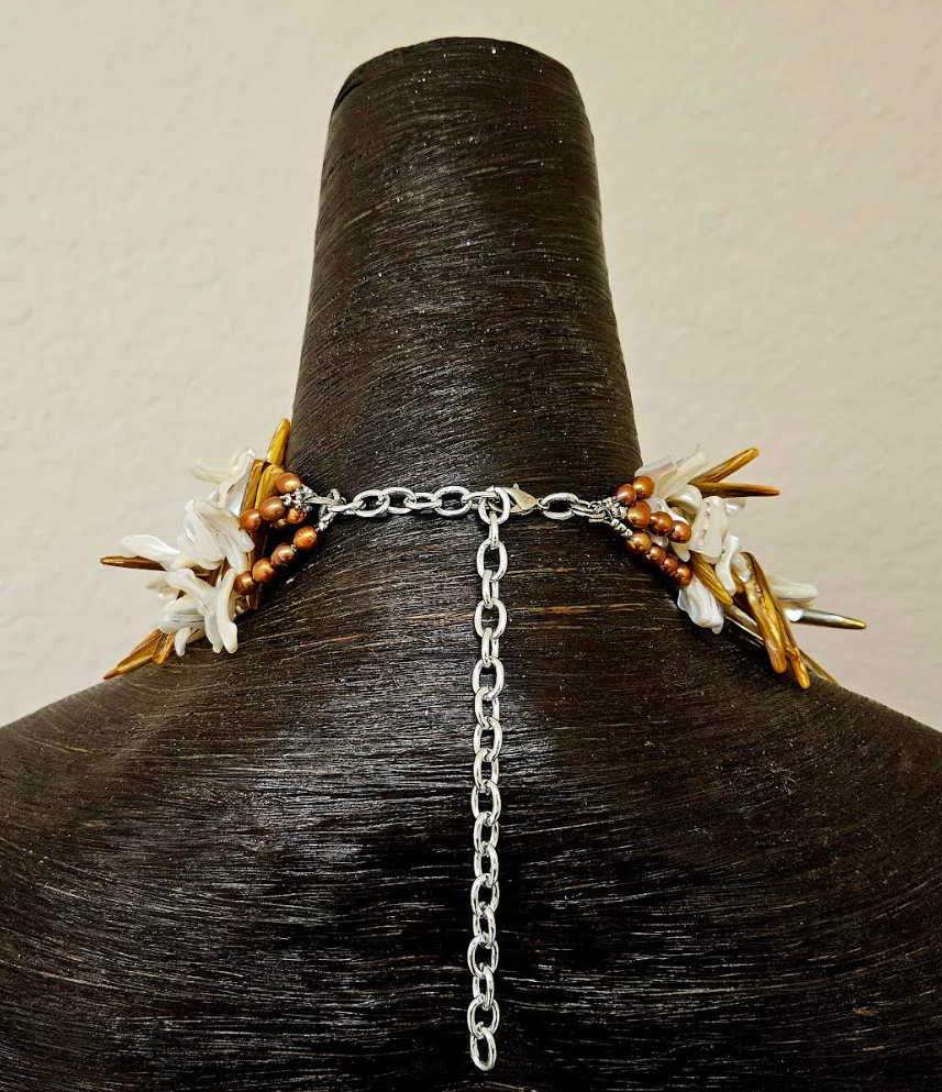 Turbo Shell & Frangia Necklace - Bespoke Sexy Jewelry for Celebrities