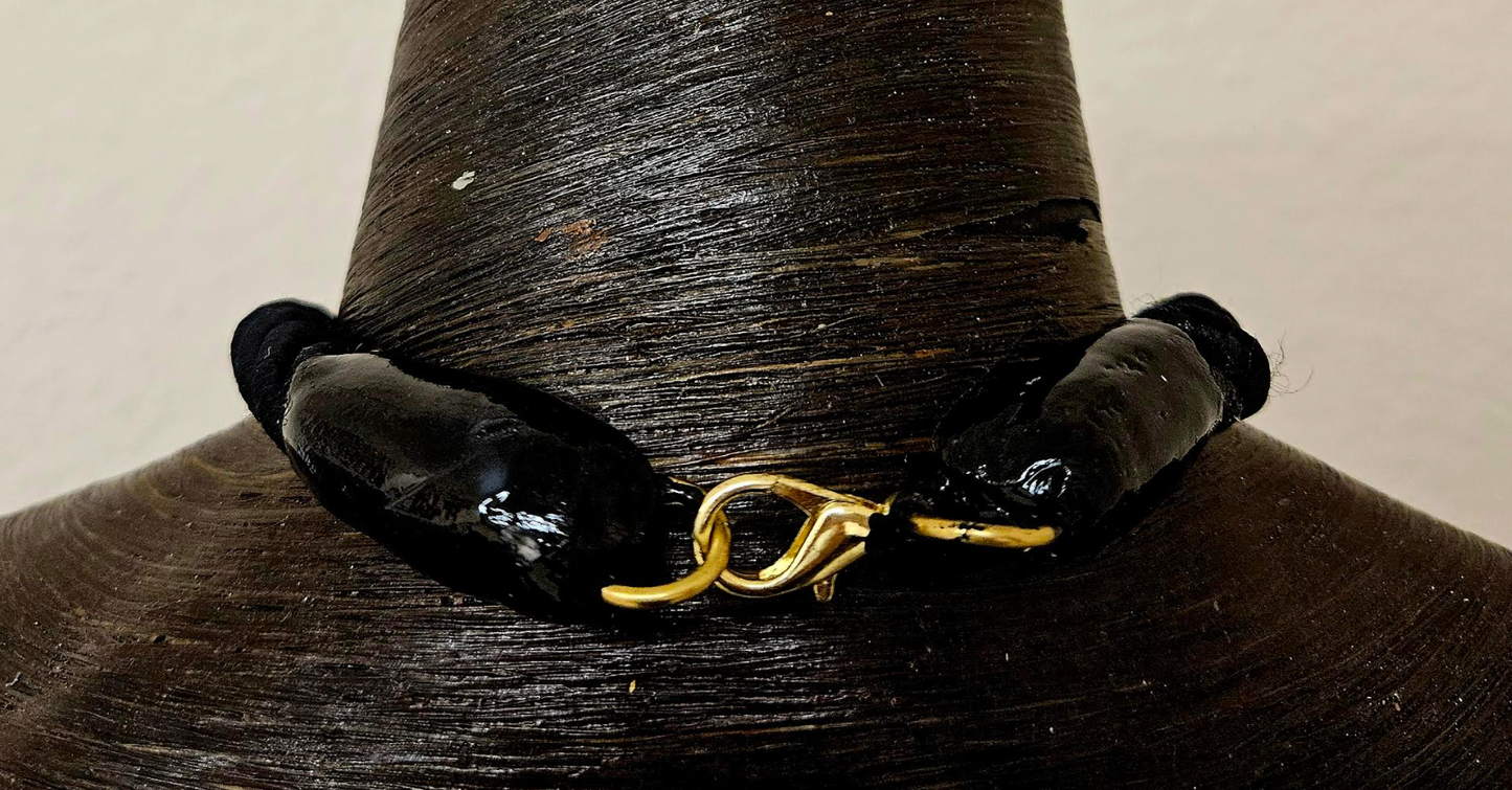 Mixed Driftwood Sculpted Artisan Unisex Pendant with Satin Rope