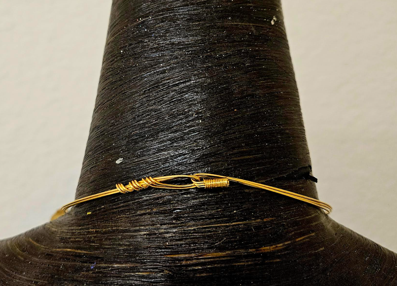 Architectual Driftwood Statement Pendant With A Multi-Wire Torc