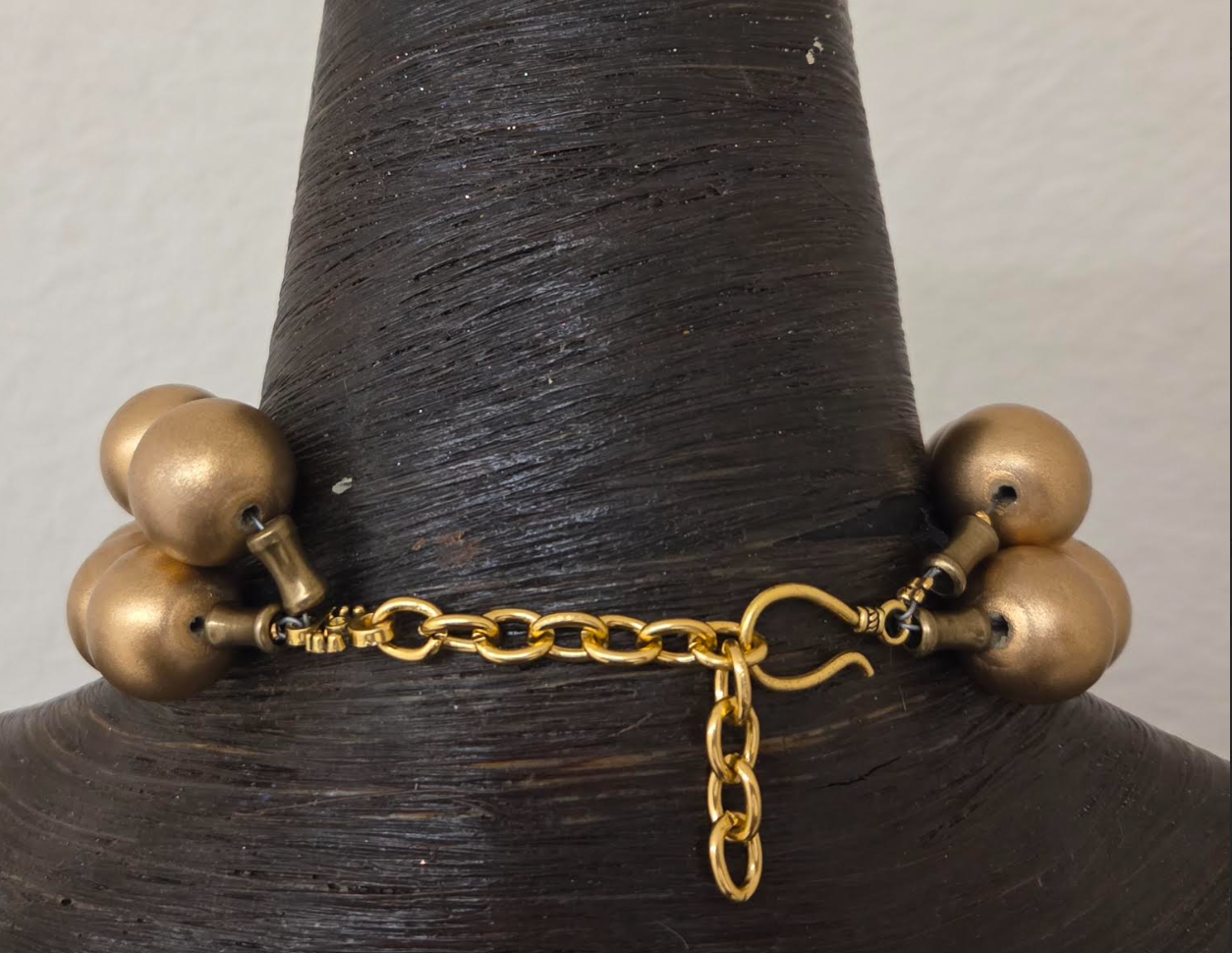 African Sun Disk Pendant Tribal Statement Necklace - Ethnic Neck Candy