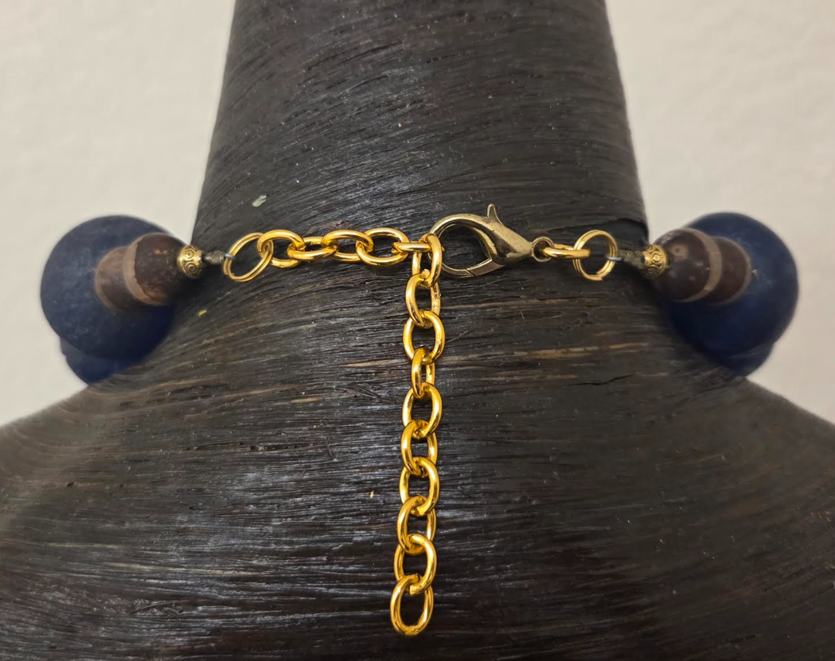 Hubei Turquoise Bold Boulder Choker - Ode to Iris Apfel Style