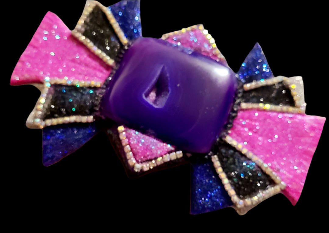 Massive Art Deco Sculpted Adjustable Hand Ring