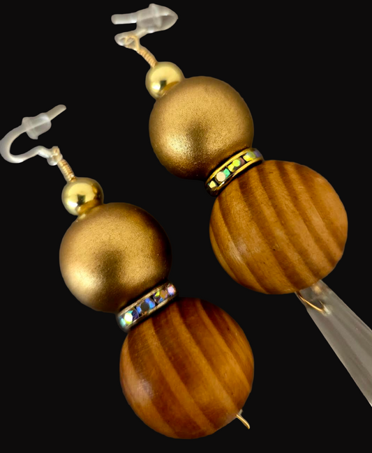 Avant Garde Shoulder Duster Pierced Earrings With Chandelier Crystals