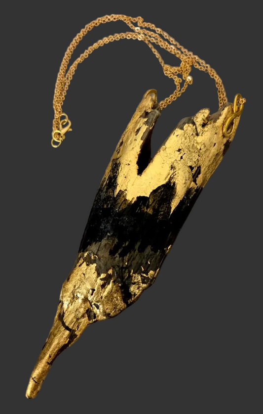 Avant Garde Ombre Driftwood Pendant - Unisex Statement