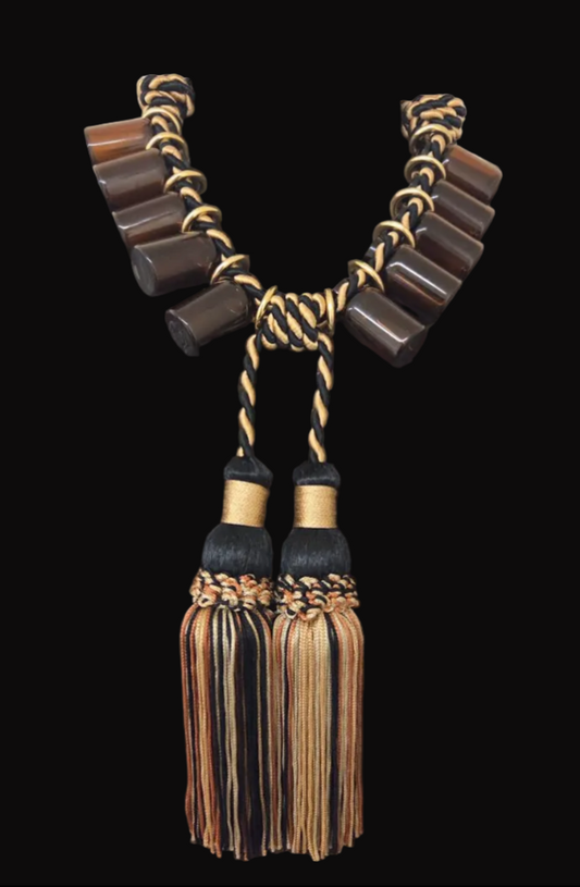 High Art Statement Necklace with Apothecary Medicinal Bottles - OOAK