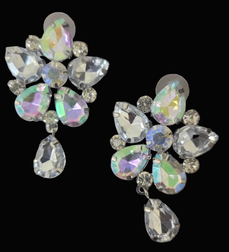 Mixed Gemstone & Rhinestone Showy Statement Necklace - Bespoke
