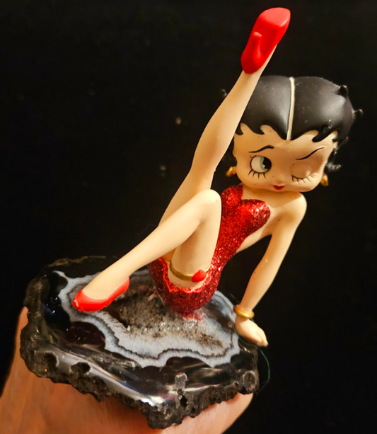 Betty Boop Adjustable Statement Ring - Whimsical Femme Fatale Couture